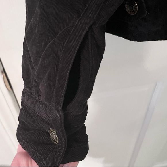 EDDIE BAUER Women’s Black Quilted Corduroy Zip-up Jacket - Picture 9 of 17